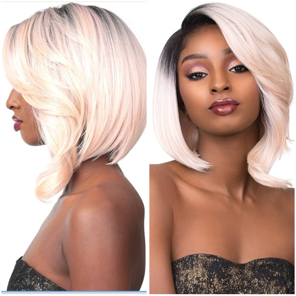 Sensationnel Synthetic Lace Front Wig Feather Flare Natural Curve Part Kylie 613